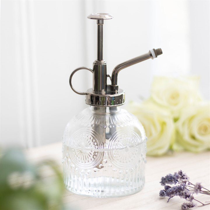 Small Patterned Glass Plant Mister | Inspired Creative Gifts | UK Supplier