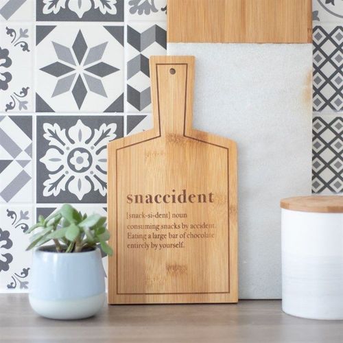 Snaccident Bamboo Serving Board | Inspired Creative Gifts | UK Supplier
