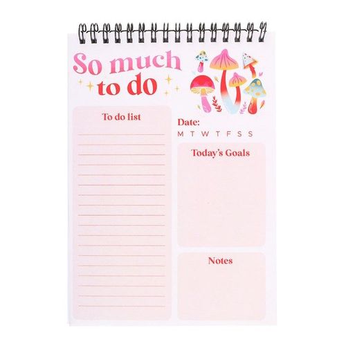 So Much To Do Mushroom List Pad | Inspired Creative Gifts | UK Supplier