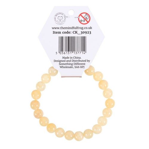 Solar Plexus Chakra Yellow Jade Gemstone Bracelet | Inspired Creative Gifts | UK Supplier