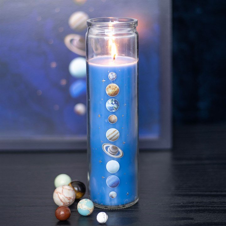 Solar System Cedar Tube Candle | Inspired Creative Gifts | UK Supplier