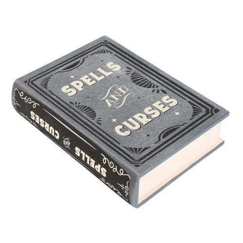 Spells and Curses Book Shaped Storage Box | Inspired Creative Gifts | UK Supplier