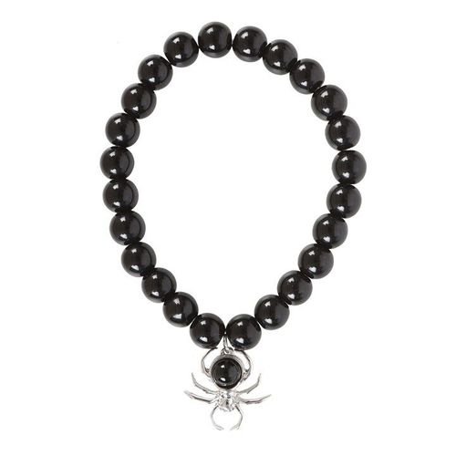 Spider Black Obsidian Beaded Bracelet | Inspired Creative Gifts | UK Supplier