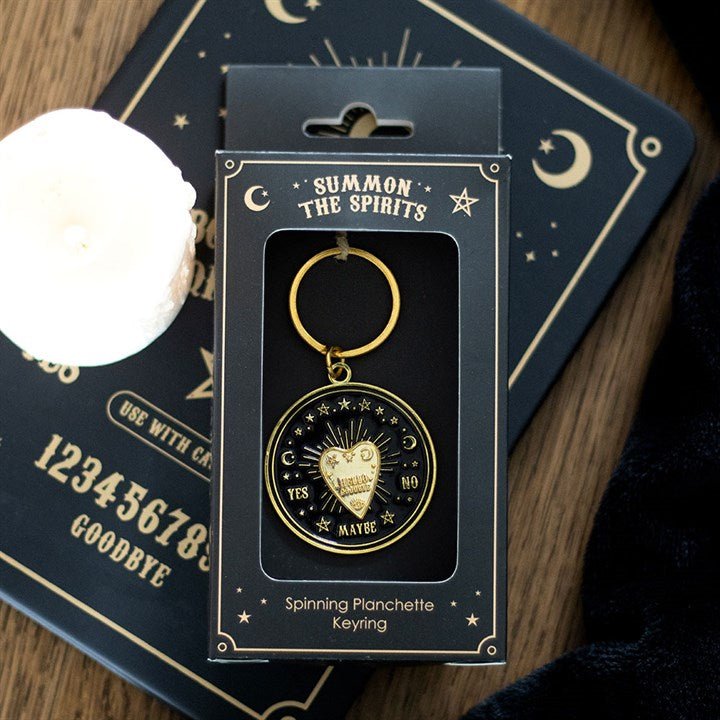 Spinning Talking Board Planchette Keyring | Inspired Creative Gifts