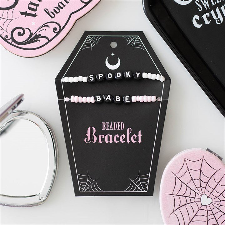 Spooky Babe Beaded Bracelet Set | Inspired Creative Gifts | UK Supplier