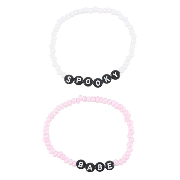 Spooky Babe Beaded Bracelet Set | Inspired Creative Gifts | UK Supplier
