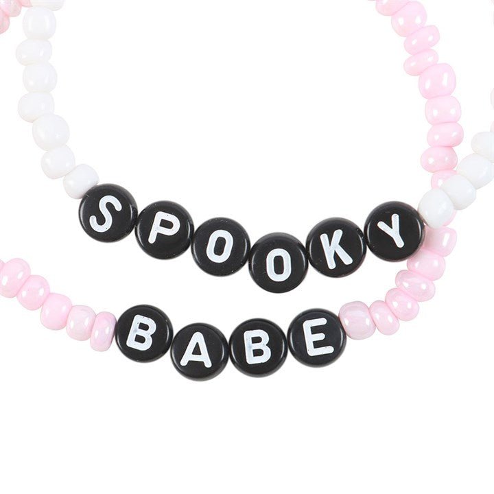 Spooky Babe Beaded Bracelet Set | Inspired Creative Gifts | UK Supplier