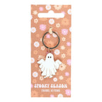 Spooky Season Groovy Ghost Keyring | Inspired Creative Gifts | UK Supplier