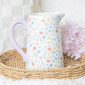 Spring Floral Print Ceramic Flower Jug | Inspired Creative Gifts | UK Supplier
