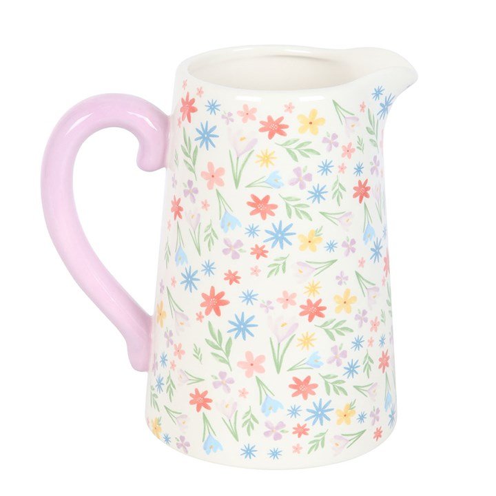 Spring Floral Print Ceramic Flower Jug | Inspired Creative Gifts | UK Supplier