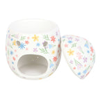 Spring Floral Print Egg Oil Burner and Wax Warmer | Inspired Creative Gifts | UK Supplier