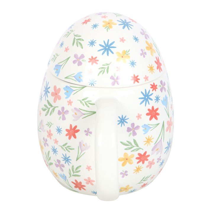 Spring Floral Print Egg Shaped Mug | Inspired Creative Gifts