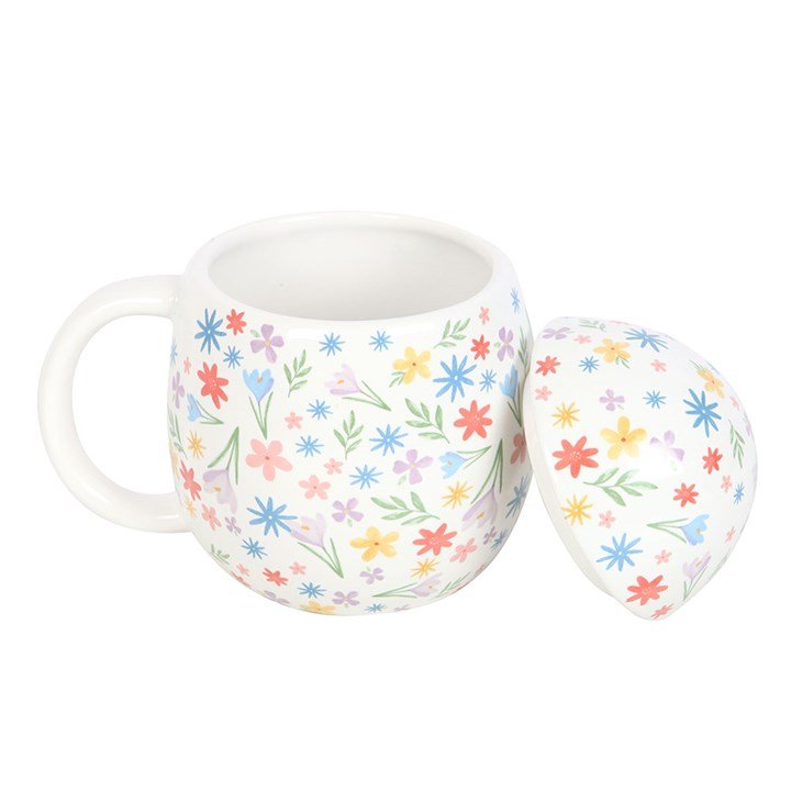 Spring Floral Print Egg Shaped Mug | Inspired Creative Gifts