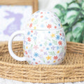 Spring Floral Print Egg Shaped Mug | Inspired Creative Gifts | UK Supplier