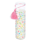 Spring Floral Print Fresh Linen Tube Candle | Inspired Creative Gifts | UK Supplier