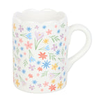 Spring Floral Print Scalloped Mug | Inspired Creative Gifts | UK Supplier