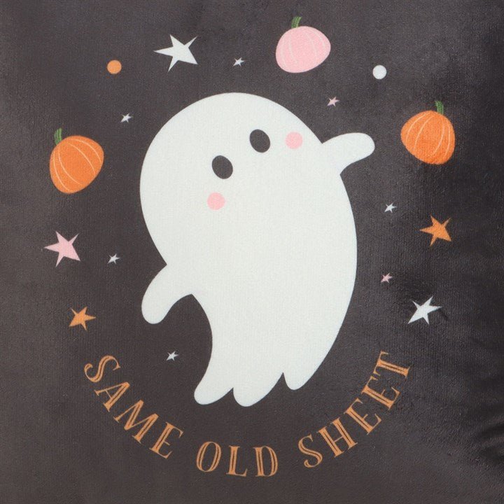 Square Same Old Sheet Ghost Cushion | Inspired Creative Gifts | UK Supplier