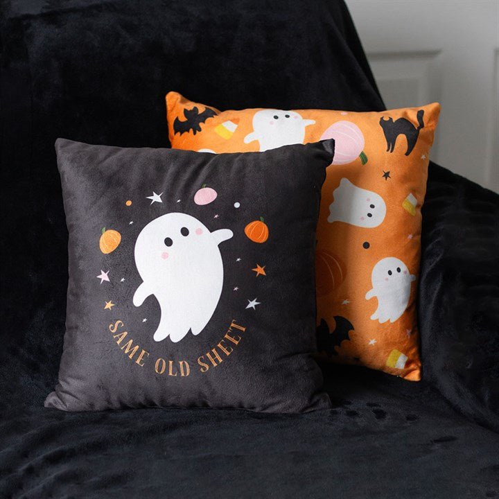 Square Same Old Sheet Ghost Cushion | Inspired Creative Gifts | UK Supplier