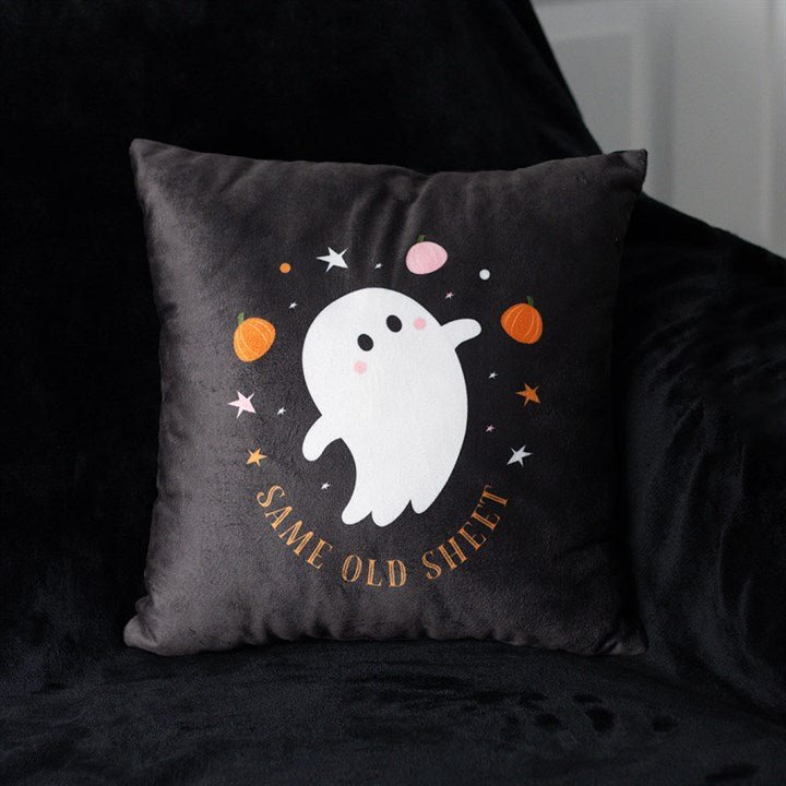 Square Same Old Sheet Ghost Cushion | Inspired Creative Gifts | UK Supplier
