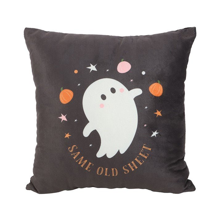 Square Same Old Sheet Ghost Cushion | Inspired Creative Gifts | UK Supplier