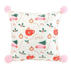 Square Sugarplum Fun Christmas Print Cushion | Inspired Creative Gifts | UK Supplier