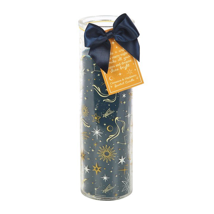 Starry Night Cinnamon & Blackberry Tube Candle | Inspired Creative Gifts | UK Supplier