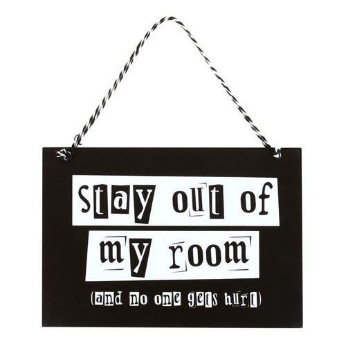 Stay Out of My Room Hanging Sign | Inspired Creative Gifts | UK Supplier