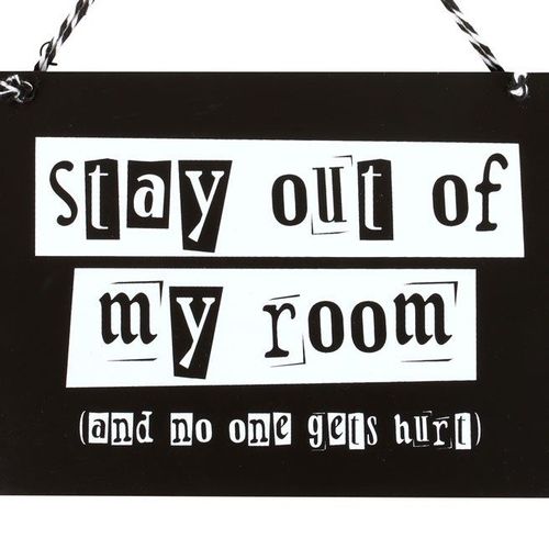 Stay Out of My Room Hanging Sign | Inspired Creative Gifts | UK Supplier