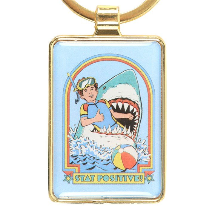 Stay Positive Keyring by Steven Rhodes | Inspired Creative Gifts