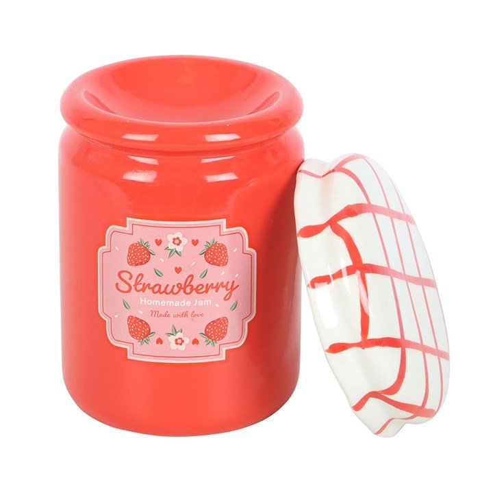 Strawberry Jam Jar Oil Burner and Wax Warmer | Inspired Creative Gifts | UK Supplier