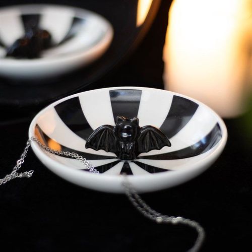 Striped Bat Trinket Dish | Inspired Creative Gifts | UK Supplier