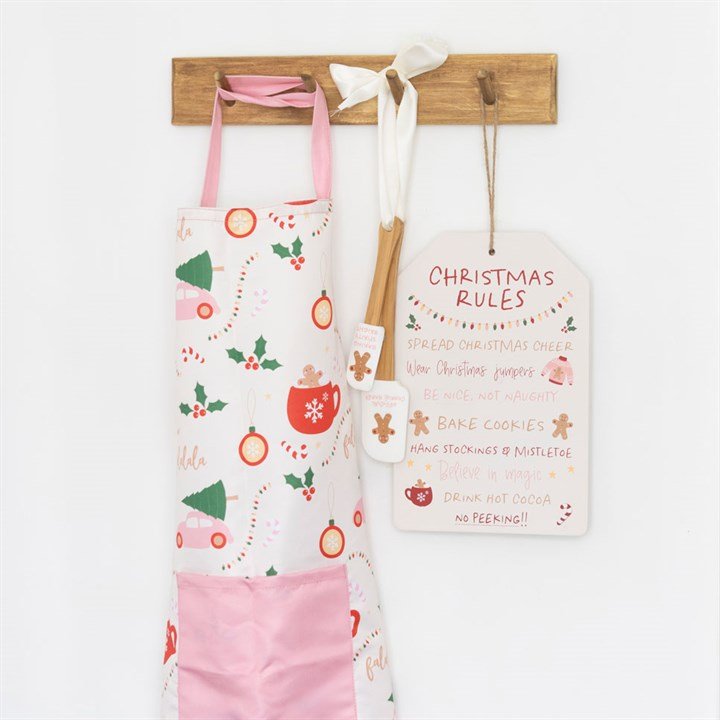 Sugarplum Fun Christmas Print Apron | Inspired Creative Gifts | UK Supplier
