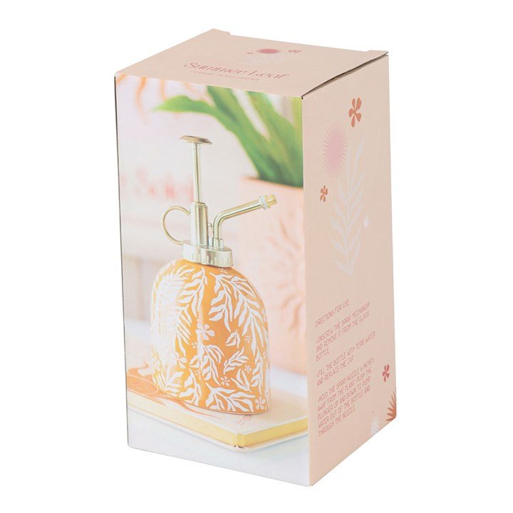 Summer Leaf Print Ceramic Plant Mister | Inspired Creative Gifts | UK Supplier