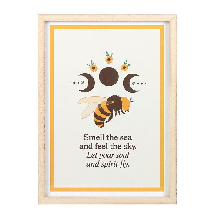 Summer Solstice Bee Framed Wall Art Print | Inspired Creative Gifts | UK Supplier