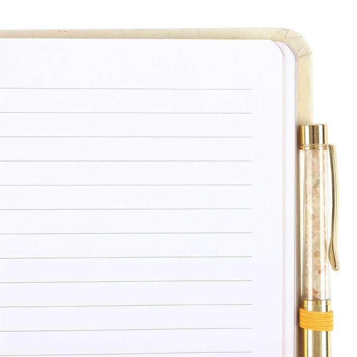 Summer Solstice Intention Journal with Citrine Pen | Inspired Creative Gifts | UK Supplier
