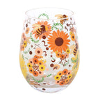 Summer Solstice Print Stemless Glass | Inspired Creative Gifts | UK Supplier