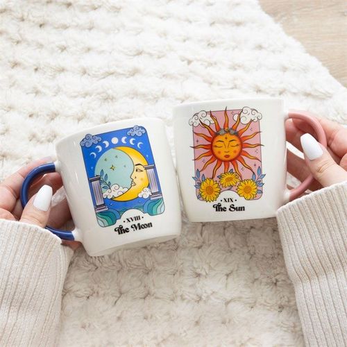 Sun and Moon Celestial Mug Set | Inspired Creative Gifts | UK Supplier