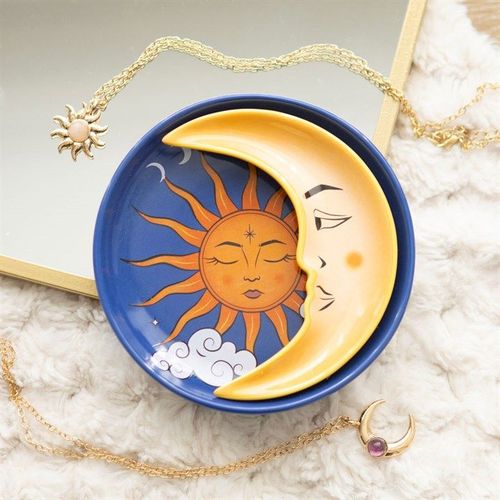 Sun and Moon Celestial Stacking Trinket Dish | Inspired Creative Gifts | UK Supplier
