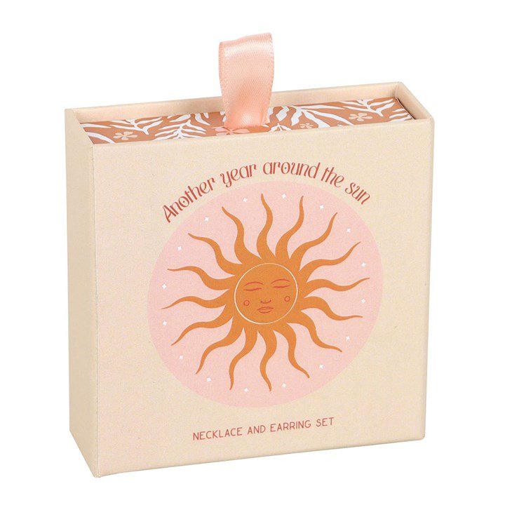 Sun Earring and Necklace Set | Inspired Creative Gifts | UK Supplier