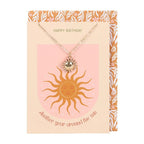 Sun Necklace on Birthday Card | Inspired Creative Gifts | UK Supplier