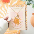 Sun Necklace on Birthday Card | Inspired Creative Gifts | UK Supplier
