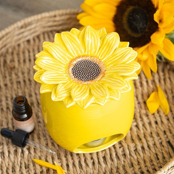 Sunflower Oil Burner and Wax Warmer | Inspired Creative Gifts | UK Supplier