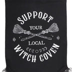 Support Your Local Witch Coven Hanging Fabric Banner | Inspired Creative Gifts | UK Supplier