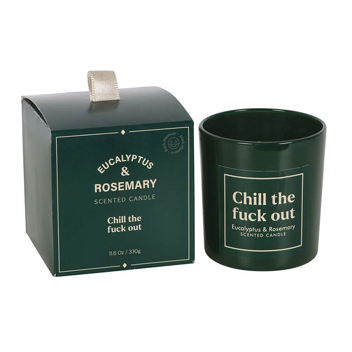 Sweary Chill Out Eucalyptus & Rosemary Candle | Inspired Creative Gifts | UK Supplier