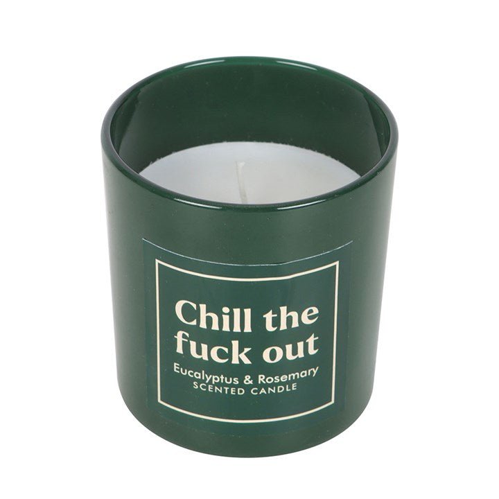 Sweary Chill Out Eucalyptus & Rosemary Candle | Inspired Creative Gifts | UK Supplier