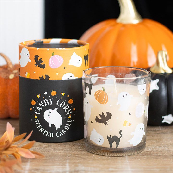 Sweet and Spooky Candy Corn Candle | Inspired Creative Gifts | UK Supplier