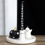 Sweet Ghost Candle Holder with Taper Candle | Inspired Creative Gifts | UK Supplier