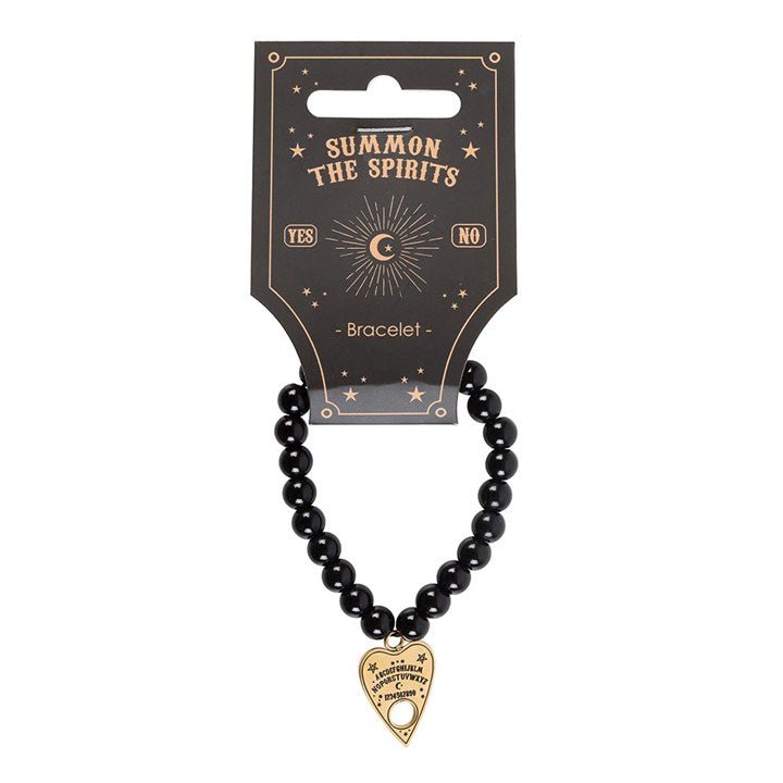 Talking Board Planchette Beaded Charm Bracelet | Inspired Creative Gifts | UK Supplier