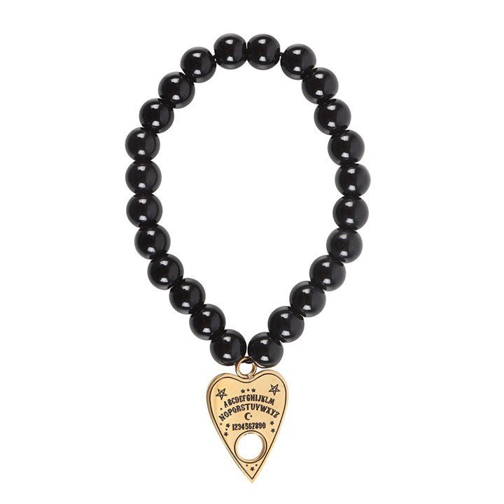 Talking Board Planchette Beaded Charm Bracelet | Inspired Creative Gifts | UK Supplier