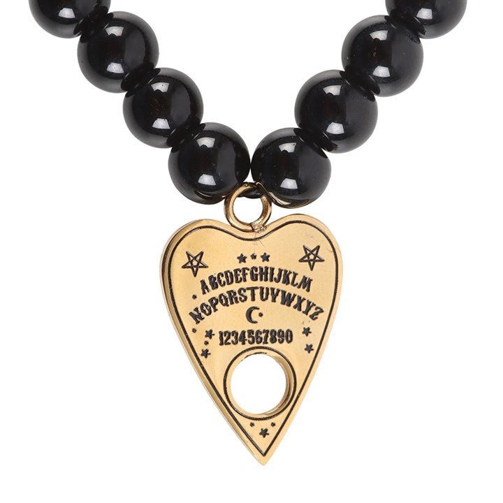 Talking Board Planchette Beaded Charm Bracelet | Inspired Creative Gifts | UK Supplier